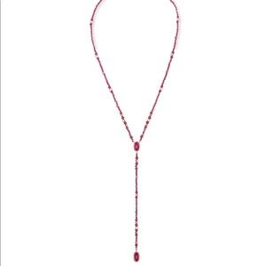 Kendra Scott Bethany RSG Necklace In Maroon Jade
